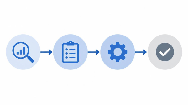 Diagram showing a business-first approach to technology decisions